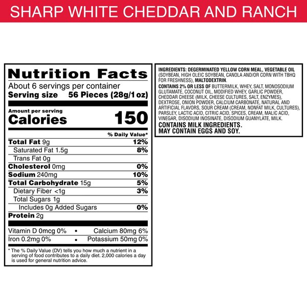 Pringles, Mingles Puffed Snacks Sharp White Cheddar and Ranch, 5.5 oz