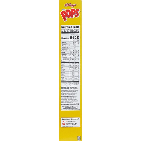 Corn Pops Breakfast Cereal, 7.8 oz