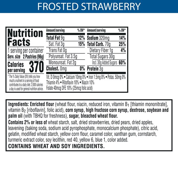Pop-Tarts Frosted Toaster Pastries, 2 CT