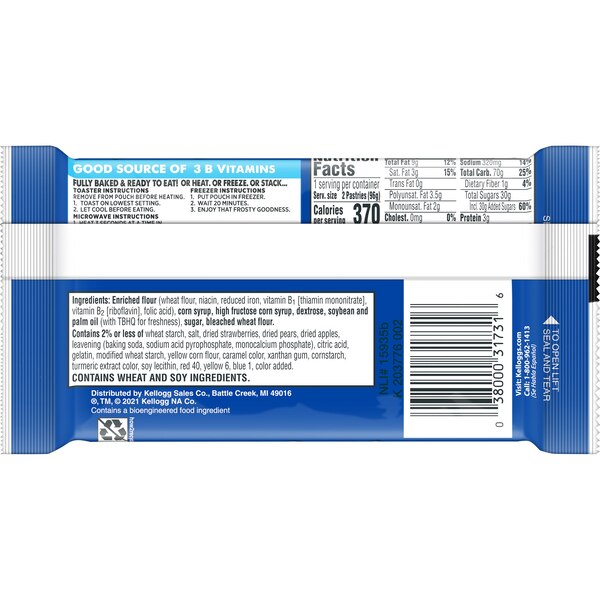 Pop-Tarts Frosted Toaster Pastries, 2 CT