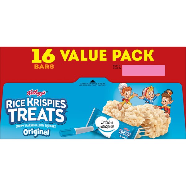 Rice Krispies Treats Marshmallow Snack Bars, Value Pack, 16 ct, 12.4 oz