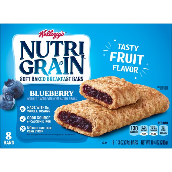 Nutri-Grain Soft Baked Breakfast Bars, 8 ct