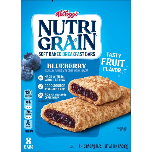Nutri-Grain Soft Baked Breakfast Bars, 8 ct