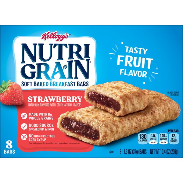 Nutri-Grain Soft Baked Breakfast Bars, 8 ct