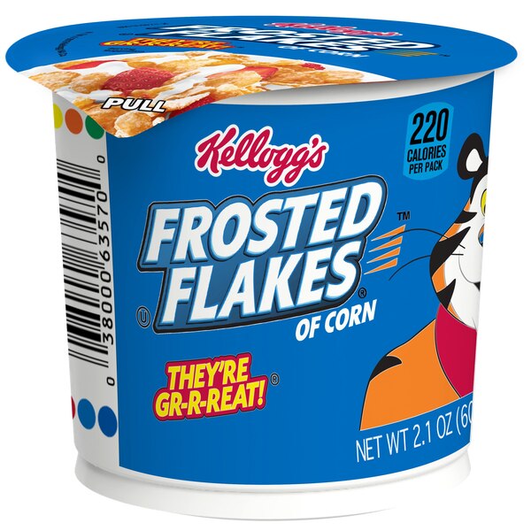 Frosted Flakes Breakfast Cereal Cup, 2.1 oz
