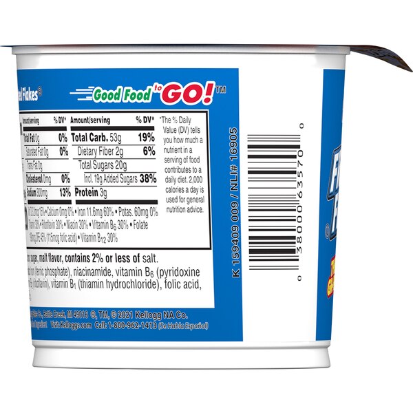 Frosted Flakes Breakfast Cereal Cup, 2.1 oz