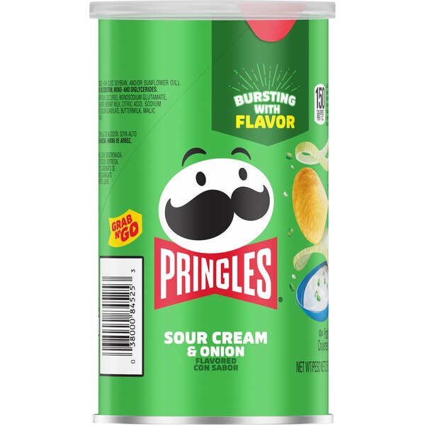 Pringles Sour Cream & Onion Potato Crisps Grab N' Go, 2.3 oz