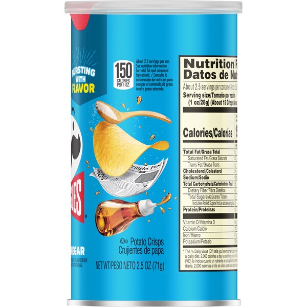 Pringles grab n go chips salt vngr