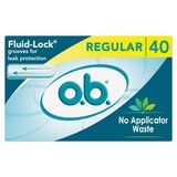 O.B. Pro Comfort Tampons, Regular Absorbency, 40 CT, thumbnail image