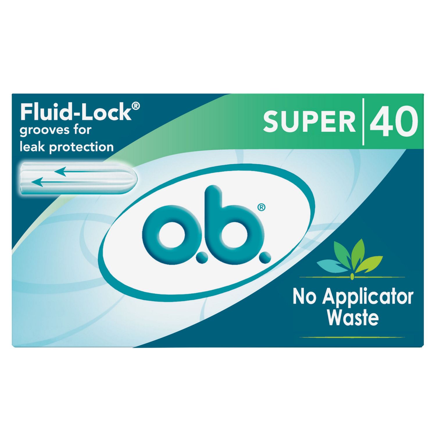 O.B. Tampons Non-Applicator Super, 40 CT