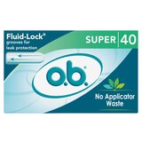 O.B. Tampons Non-Applicator Super, 40 CT, thumbnail image