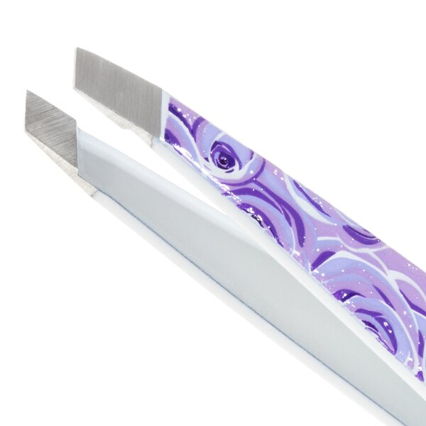 Tweezerman Mini Slant Tweezer, Printed