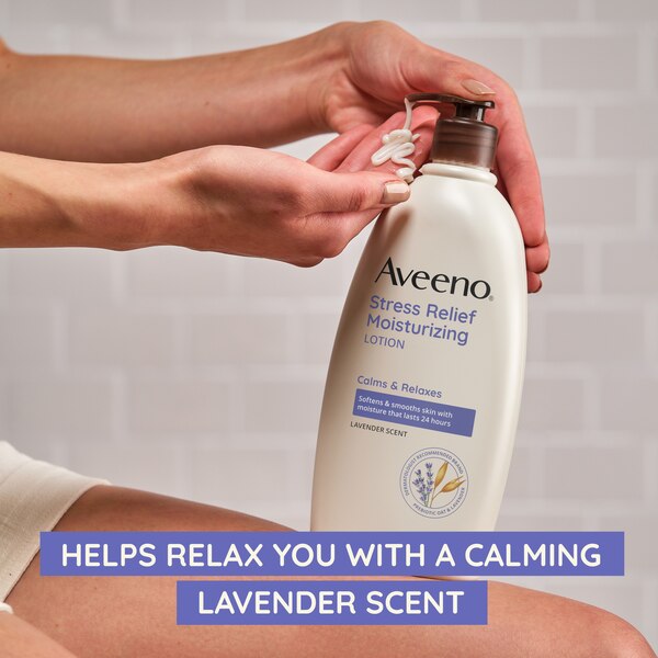 Aveeno Stress Relief Moisturizing Lotion to Calm & Relax, 18 OZ