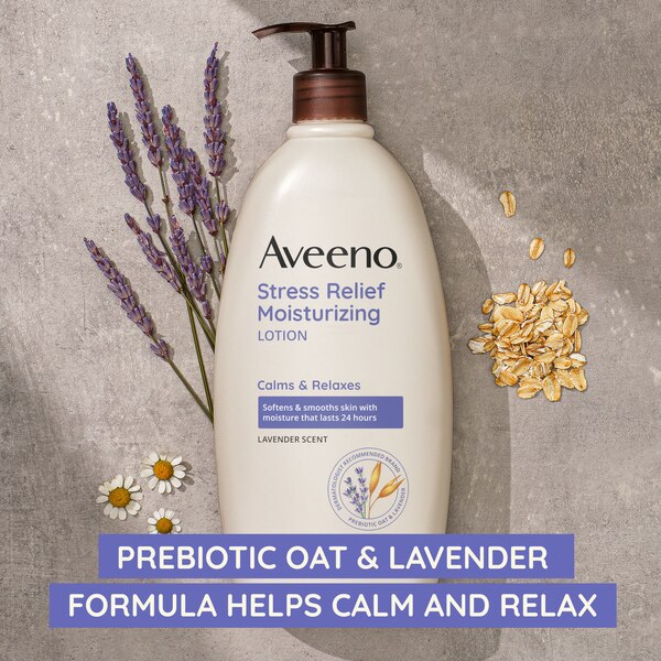 Aveeno Stress Relief Moisturizing Lotion to Calm & Relax, 18 OZ