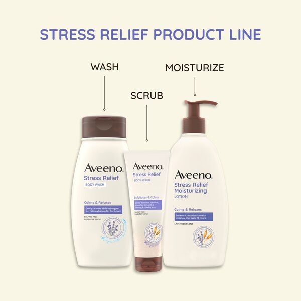Aveeno Stress Relief Moisturizing Lotion to Calm & Relax, 18 OZ