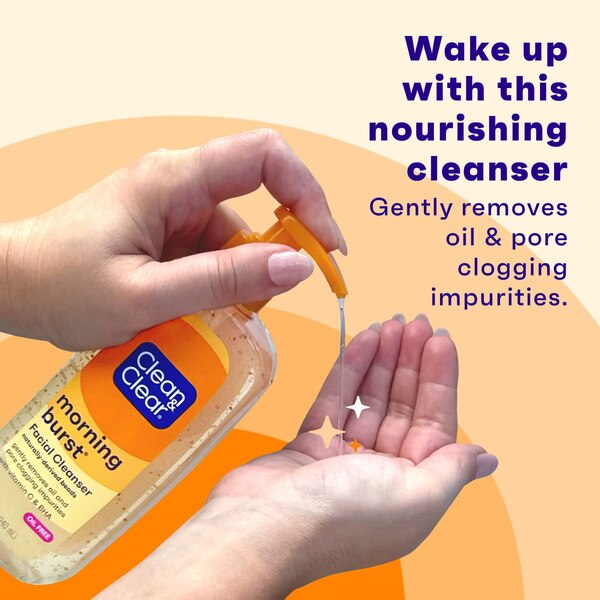 Clean & Clear Morning Burst Oil-Free Gentle Daily Face Wash, 8 OZ