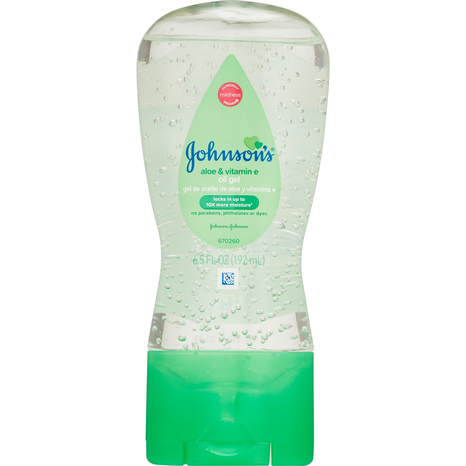 Johnson's Baby Oil Gel, Nourishes, 6.5 fl. oz