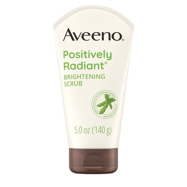 Aveeno Positively Radiant Brightening & Exfoliating Face Scrub, 5 OZ
