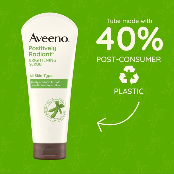 Aveeno Positively Radiant Brightening & Exfoliating Face Scrub, 5 OZ