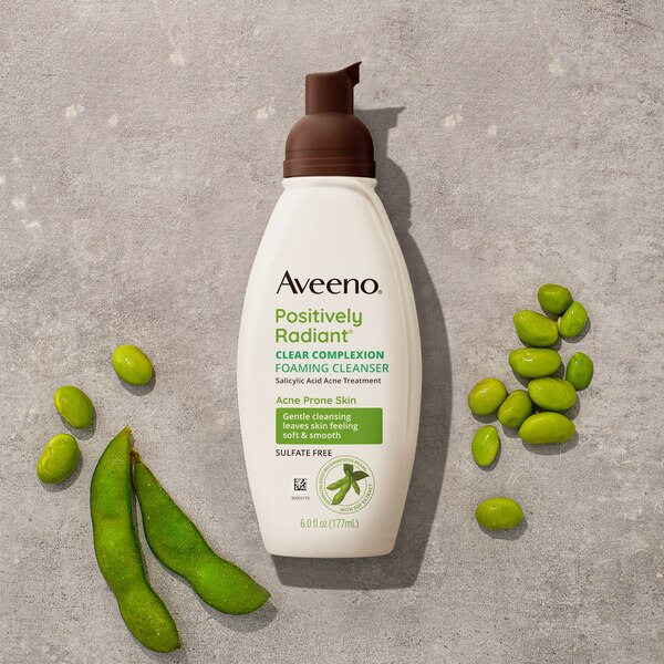 Aveeno Clear Complexion Foaming Facial Cleanser, Oil-Free, 6 OZ