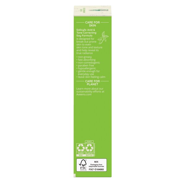 Aveeno Clear Complexion Acne-Fighting Moisturizer with Soy, 4 OZ