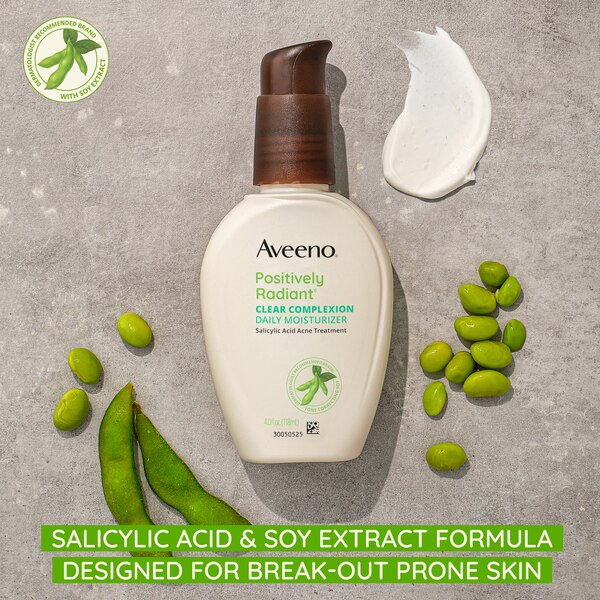 Aveeno Clear Complexion Acne-Fighting Moisturizer with Soy, 4 OZ