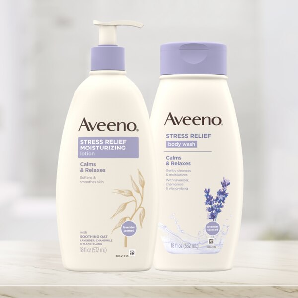 Aveeno Stress Relief Moisturizing Lotion to Calm & Relax, 12 OZ