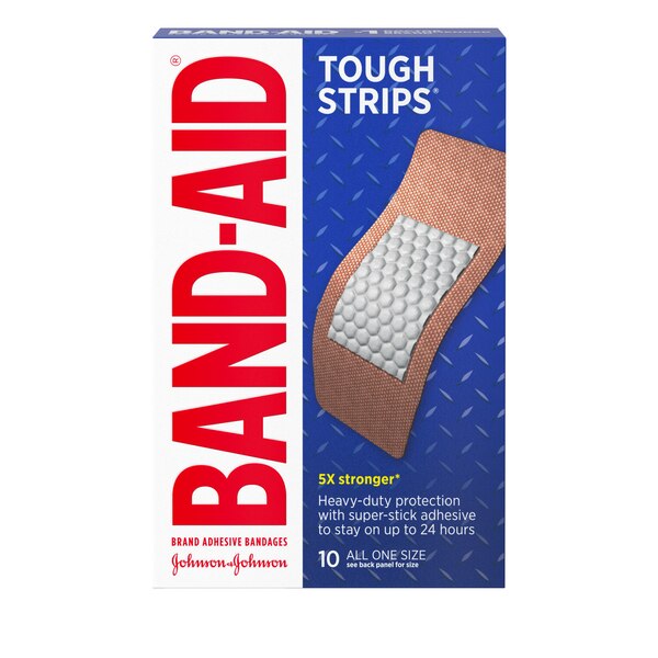 Band-Aid Brand Tough Strips Adhesive Bandages, Extra Large, 10ct