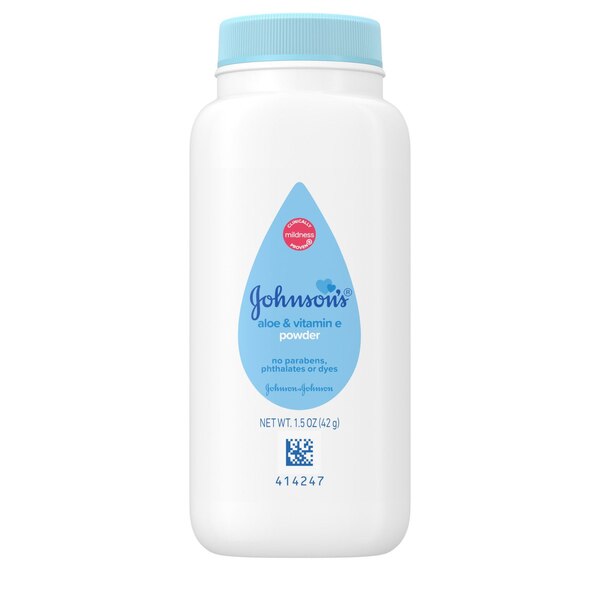 Johnson's Aloe and Vitamin E Powder, 1.5 OZ