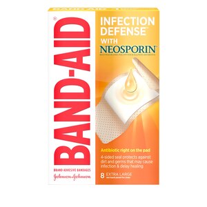 Band-Aid Brand Bandages with Neosporin Antibiotic, Extra Large