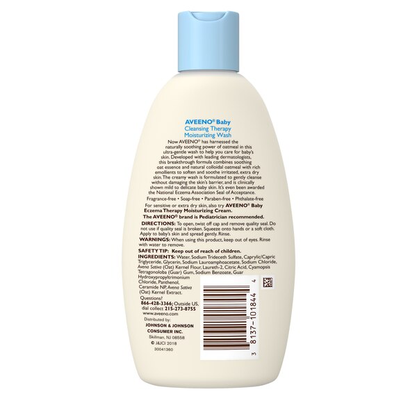 Aveeno Baby Cleansing Therapy Wash, 8 FL OZ