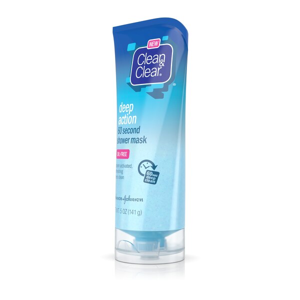 Clean & Clear Deep Action 60-Second Shower Mask, 5 OZ