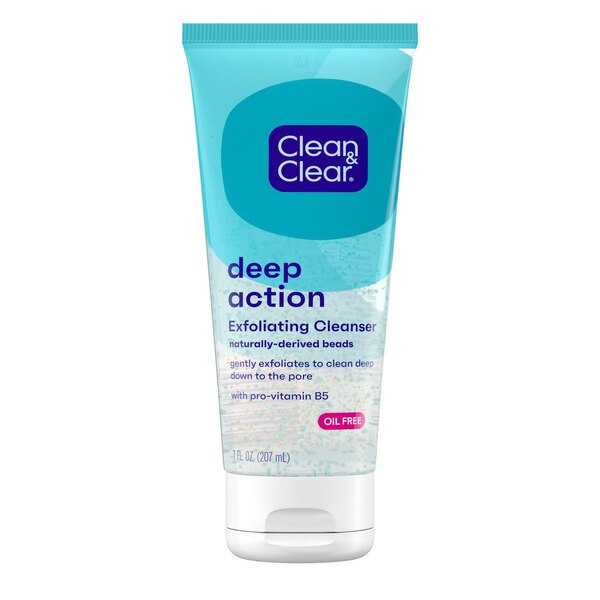 Clean & Clear Oil-Free Deep Action Exfoliating Facial Scrub, 7 OZ