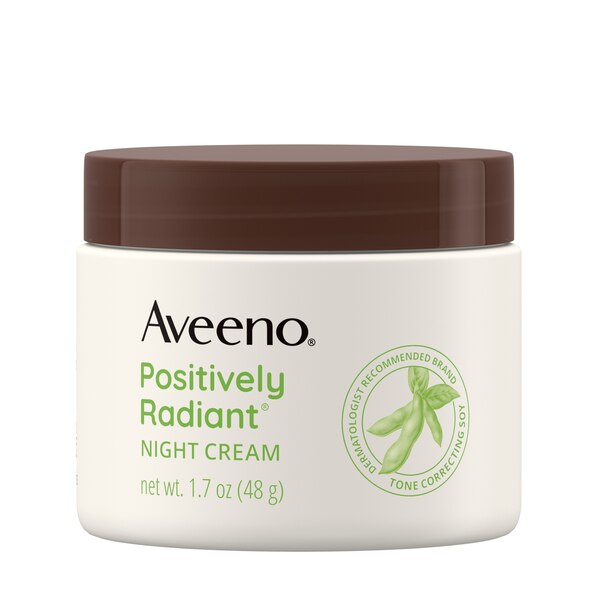 Aveeno Positively Radiant Intensive Moisturizing Night Cream, 1.7 OZ