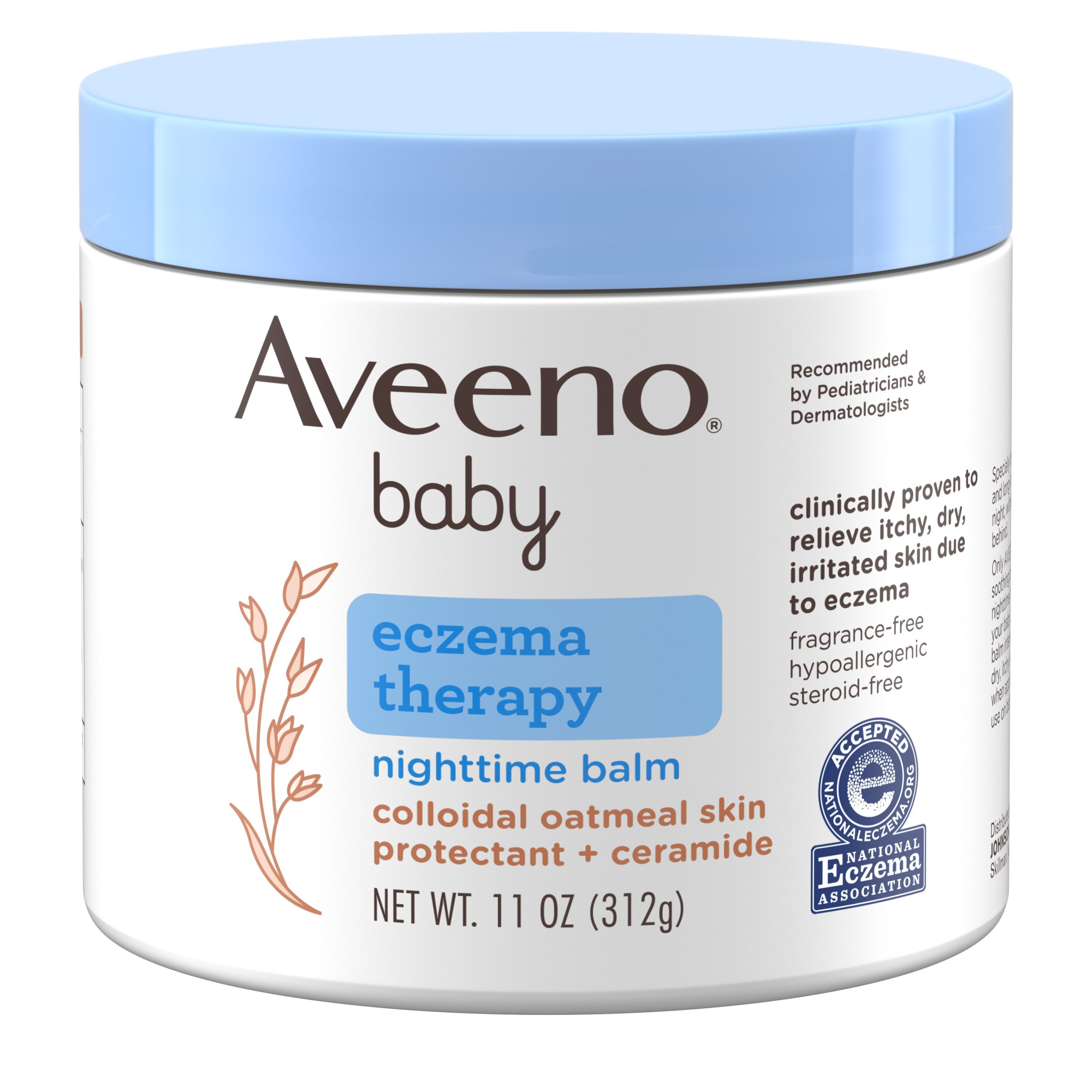 Aveeno Baby Eczema Therapy Nighttime Balm, Hypoallergenic, 11 OZ