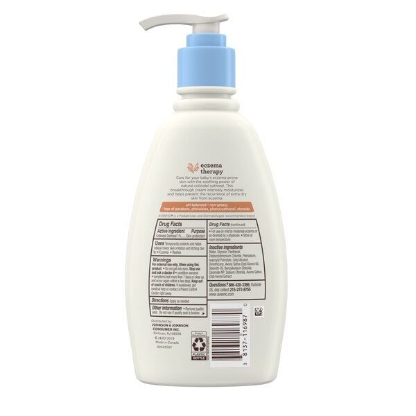 Aveeno Baby Eczema Moist Cream, 12 OZ