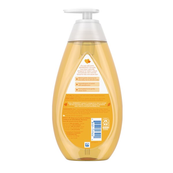 Johnson's Baby - Champú para bebé, fórmula suave que no irrita los ojos, 20.3 oz líq.