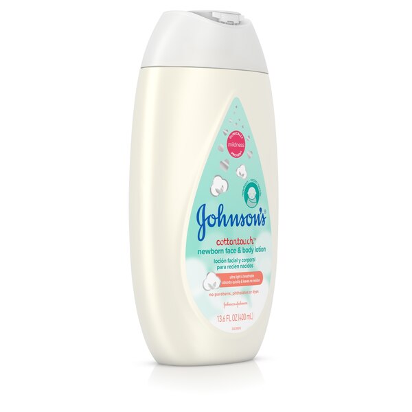 Johnson's Cottontouch Newborn Face & Body Lotion, 13.6 FL OZ