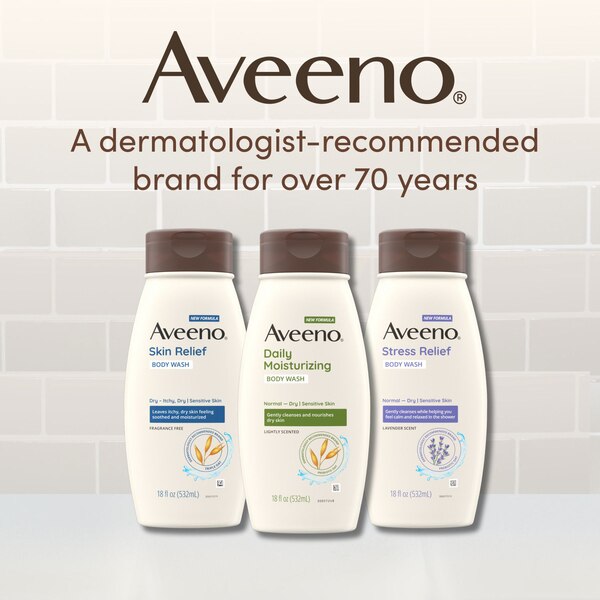 Aveeno Stress Relief Body Wash 18Oz