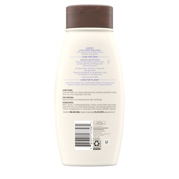 Aveeno Stress Relief Body Wash 18Oz