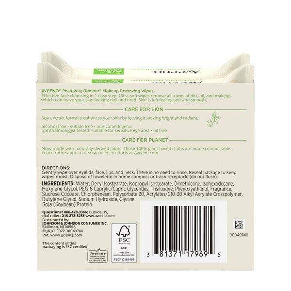 Aveeno Positively Radiant Daily Cleansing Pads