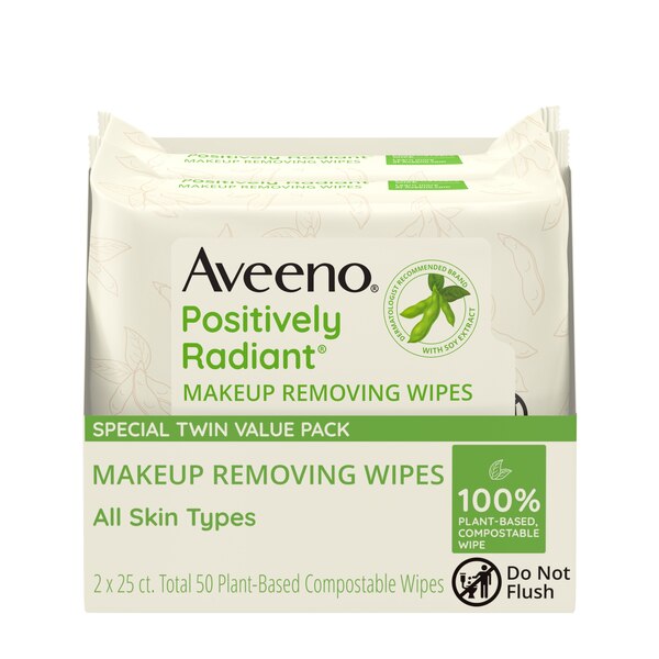 Aveeno Positively Radiant Daily Cleansing Pads