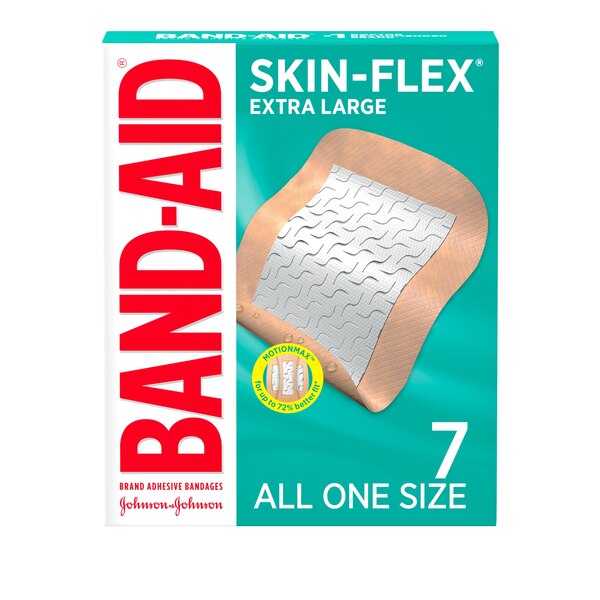 Band-Aid Brand Skin Flex Adhesive Bandages, Extra-Large Size