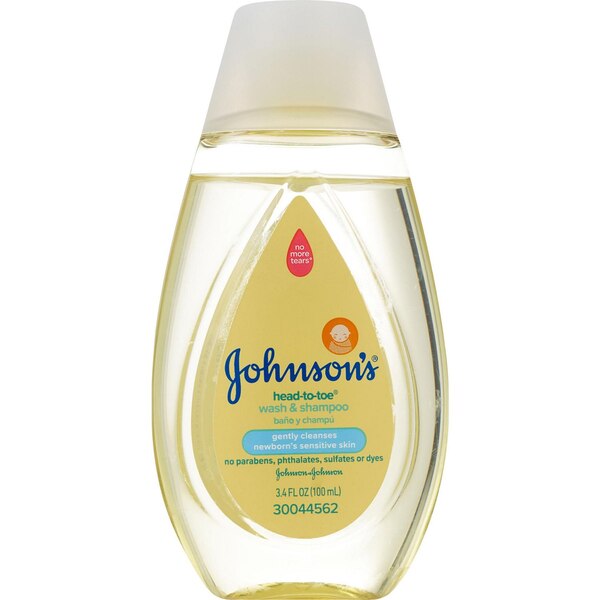 Johnson's Baby Body Wash & Shampoo, 3.4 Ounces