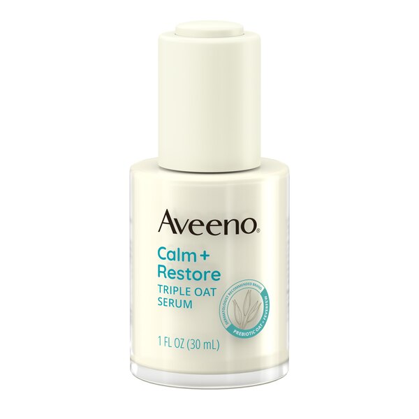 Aveeno Calm + Restore Triple Oat Sensitive Skin Face Serum, 1 OZ