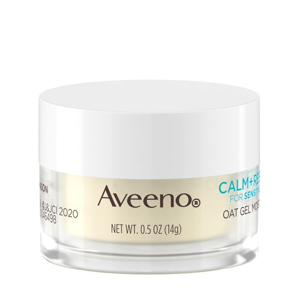Aveeno Calm + Restore - Gel hidratante de avena para rostro para piel sensible, tamaño de muestra, 0.5 oz