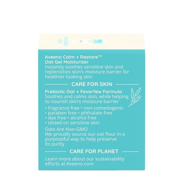 Aveeno Calm + Restore - Gel hidratante de avena para rostro para piel sensible, tamaño de muestra, 0.5 oz
