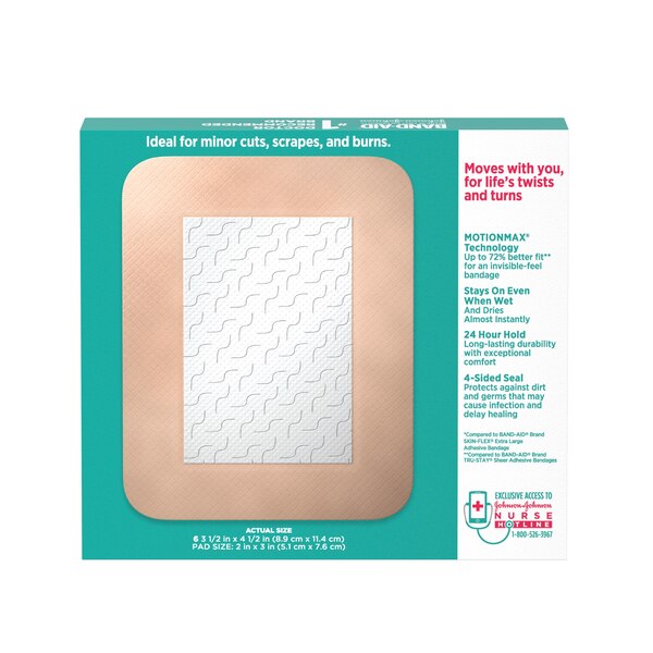 Band-Aid Brand Skin-Flex Adhesive Flexible Wound Covers