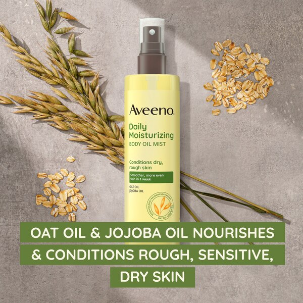 Aveeno Daily Moisturizing Body Oil Mist with Oat Oil, 6.7 OZ