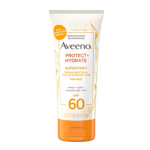 Aveeno Protect + Hydrate Face Sunscreen Lotion with SPF 60, 2 OZ